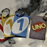  Uno card keychains (multimaterial)  3d model for 3d printers