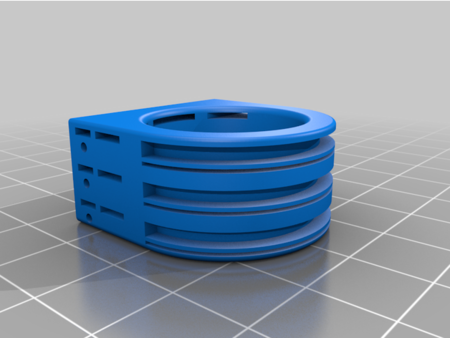 Bauhaus architectural ring  3d model for 3d printers