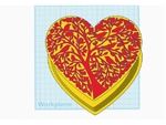  Heart jewelry box  3d model for 3d printers