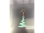  Xmas tree earrings (set)  3d model for 3d printers