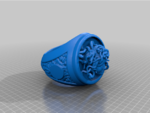 Modelo 3d de Medusa cabeza anillo para impresoras 3d