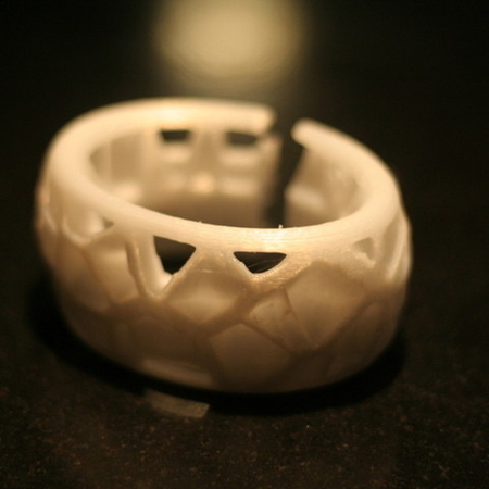 Modelo 3d de De voronoi de la pulsera para impresoras 3d