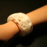  Voronoi bracelet  3d model for 3d printers