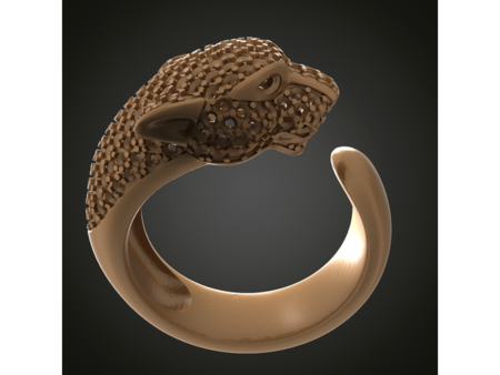  Panter ring  3d model for 3d printers