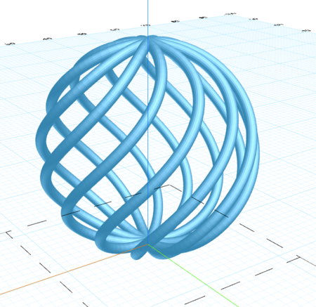 Modelo 3d de Twirly bola para impresoras 3d