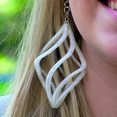  Spiral earring  3d model for 3d printers