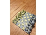  Chess board or checkers board  3d model for 3d printers