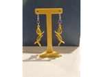  Squiggle people earrings  3d model for 3d printers