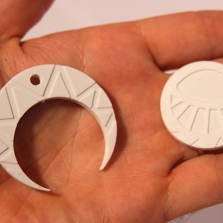  Sun medallion  3d model for 3d printers