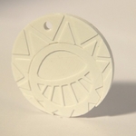  Sun medallion  3d model for 3d printers