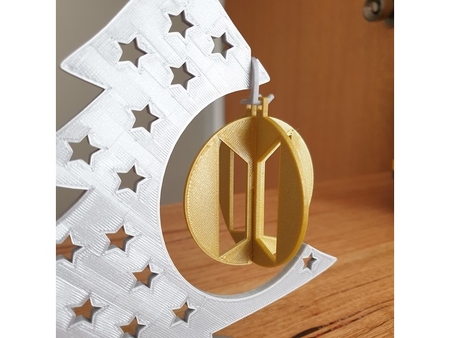  Bts christmas bauble  3d model for 3d printers