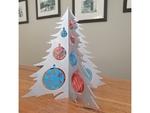 Modelo 3d de Árbol de navidad y adornos de adorno para impresoras 3d