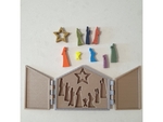  Christmas nativity set  3d model for 3d printers