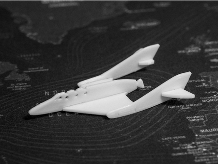  Spaceshiptwo kit card  3d model for 3d printers