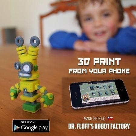 USB robot Dr Fluff New 3D view