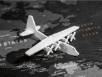 Modelo 3d de Hércules c-130 kit de tarjeta de para impresoras 3d