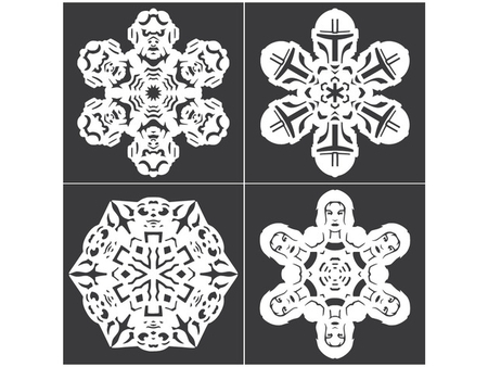  Star wars snowflakes by anthony herrera - 2019  3d model for 3d printers