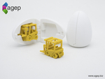  Surprise egg #2 - tiny fork lift  3d model for 3d printers