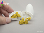  Surprise egg #3 - tiny wheel loader  3d model for 3d printers