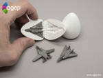  Surprise egg #6 - tiny jet fighter  3d model for 3d printers