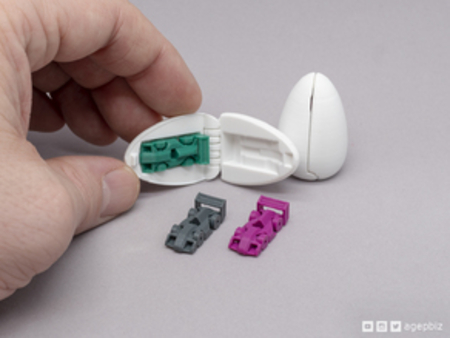  Surprise egg #8 - tiny racecar  3d model for 3d printers