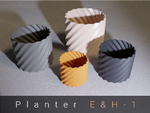  Planter / pot / vase - four sizes  3d model for 3d printers