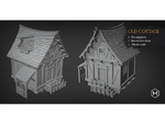  Old cottage  3d model for 3d printers