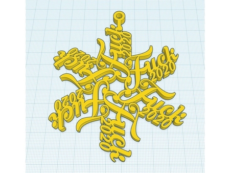  F2020 ornament  3d model for 3d printers