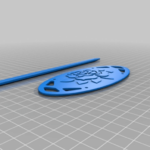  Hair clip with a rose ornament  3d model for 3d printers