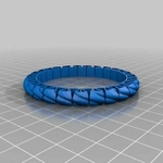 Modelo 3d de La mitad del tamaño de brazalete elástico para impresoras 3d