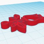  Rosa sant jordi key ring (flexible)  3d model for 3d printers