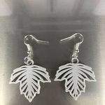  Earrings: artistic leaf (v2 & v3)  3d model for 3d printers