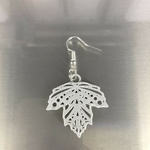  Earrings: artistic leaf (v2 & v3)  3d model for 3d printers