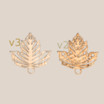  Earrings: artistic leaf (v2 & v3)  3d model for 3d printers