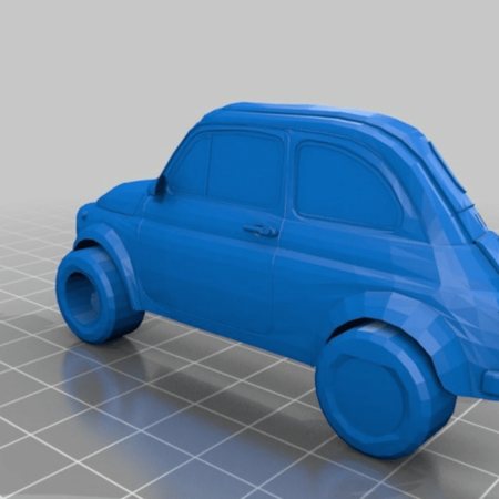 Modelo 3d de Fiat 500 llavero / llavero seat 600 para impresoras 3d