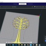 Modelo 3d de árbol titular pendiente para impresoras 3d
