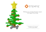  Stemfie desktop christmas tree  3d model for 3d printers
