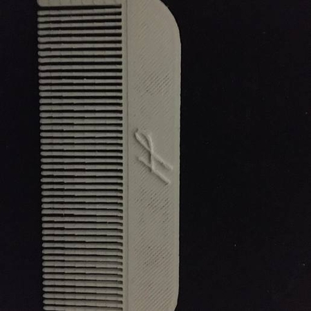 Modelo 3d de Peine comb para impresoras 3d