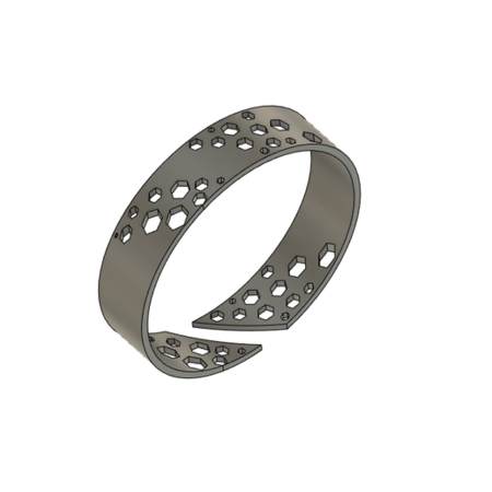 Modelo 3d de Hexagonal anillo para impresoras 3d