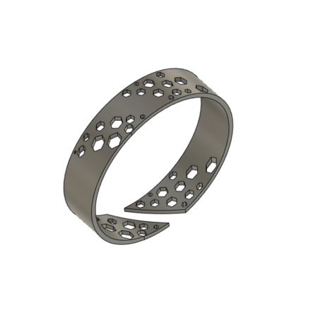  Hexagonal ring  3d model for 3d printers