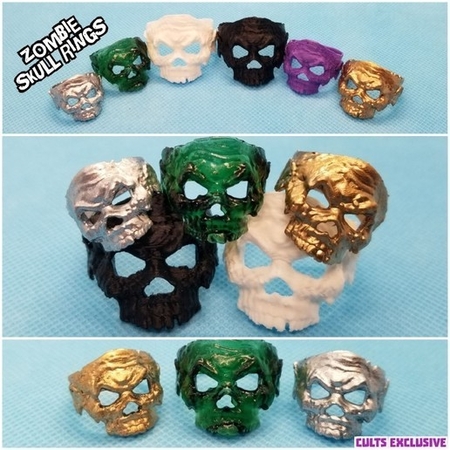 Anillo Del Cráneo Del Zombi