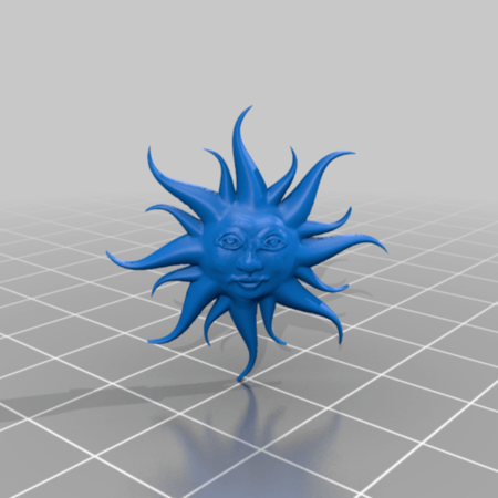  Final sun  3d model for 3d printers