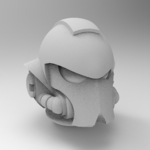 Modelo 3d de Primaris casco blanco para impresoras 3d