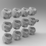  Deathwatch primaris torsos  3d model for 3d printers