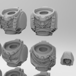  Deathwatch primaris torsos  3d model for 3d printers