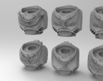 Modelo 3d de Deathwatch primaris torsos para impresoras 3d