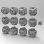 Modelo 3d de Deathwatch primaris torsos para impresoras 3d