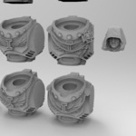  Deathwatch primaris torsos  3d model for 3d printers