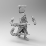 28mm trench fighter  3d model for 3d printers