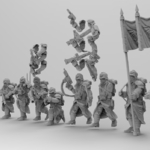  28mm trench fighters set 2  3d model for 3d printers